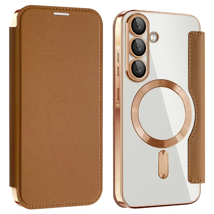Galaxy A36 5G - Husa Samsung Galaxy A36 5G MagFlip RFID Protect Leather, Gold