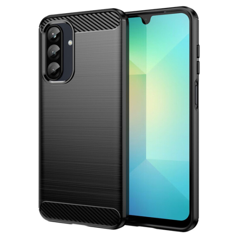 Galaxy A36 5G - Husă Samsung Galaxy A36 (A366) TPU Brush Metal Look Negru