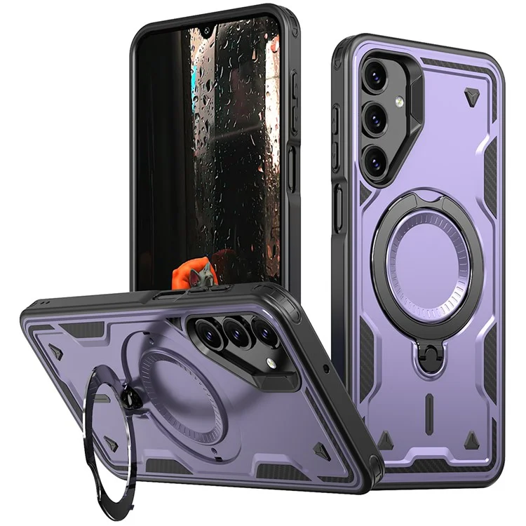 Galaxy A55 5G - Husa Samsung Galaxy A55 5G Hybrid Armor MagRing MultiAngle, Purple