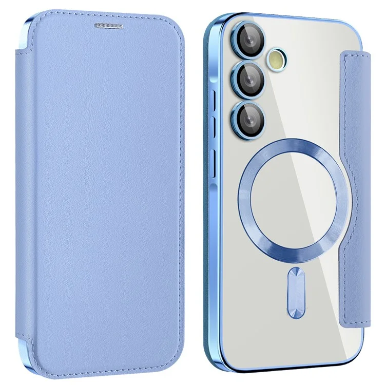 Galaxy A55 5G - Husa Samsung Galaxy A55 5G MagFlip Leather RFID, Sky Blue