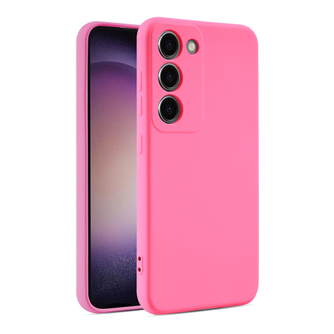 Galaxy A55 5G - Husa Samsung Galaxy A55 5G Soft TPU cu interior microfiber, Neon Pink