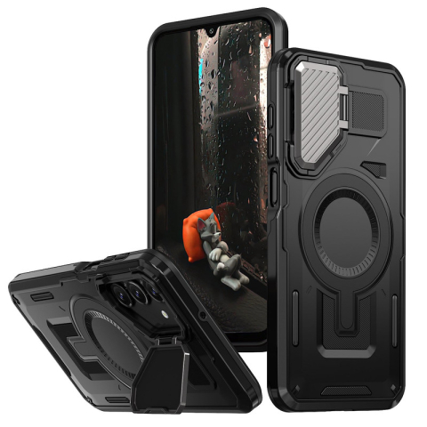Galaxy A55 5G - Husa Samsung Galaxy A55 5G UrbanMag Armor MagCase, Black