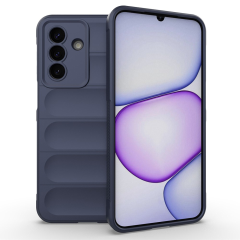 Huse Samsung - Husa Samsung Galaxy A57 5G Wave Grip ShockProof, Navy Blue