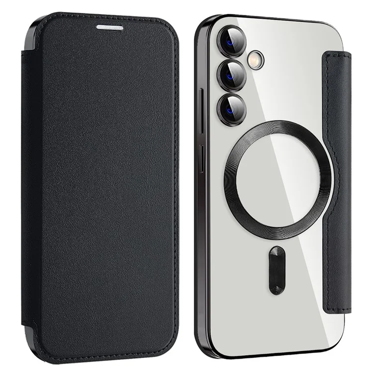 Galaxy S23 FE - Husa Samsung Galaxy S23 FE MagFlip RFID Protect Leather, Black
