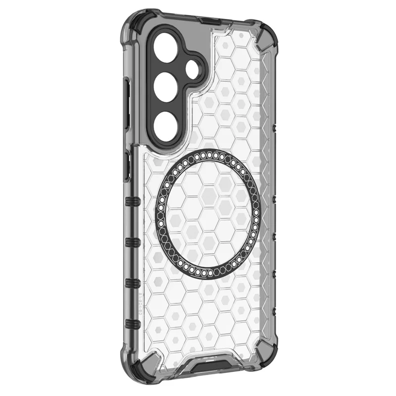 Galaxy S24 - Husa Samsung Galaxy S24 HoneyComb Magnet MagCase AntiDrop, White