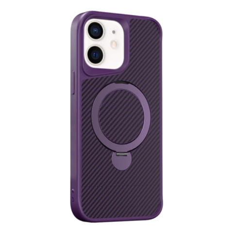 Galaxy S25 - Husa Samsung Galaxy S25 MagStand Ring Carbon, Purple
