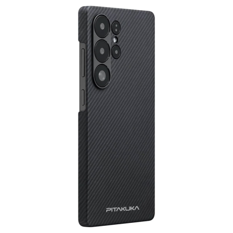 Galaxy S25 Plus - Husa Samsung Galaxy S25 Plus Aramid PTK Kevlar MagSafe, Woven Black