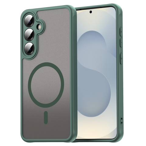 Galaxy S25 Plus - Husa Samsung Galaxy S25 Plus MagFrost Matte MagSafe, Grey/Green