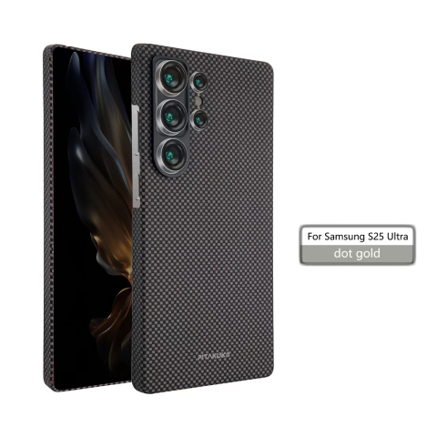 Huse telefoane - Husa Samsung Galaxy S25 Ultra Aramid PTK Kevlar MagSafe, Woven Brown
