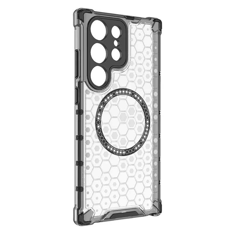 Galaxy S25 Ultra - Husa Samsung Galaxy S25 Ultra HoneyComb Magnet MagCase AntiDrop, White
