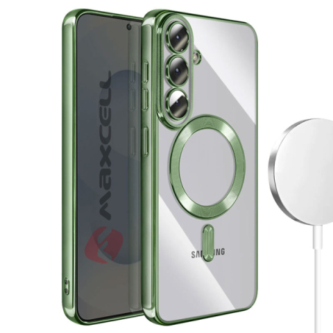 Galaxy S26 - Husa Samsung Galaxy S26 (S942) Magcase TPU Clear Frame Green