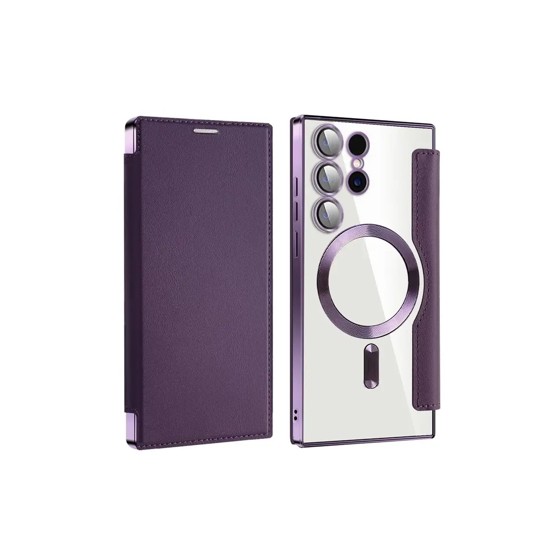 Huse Samsung - Husa Samsung S24 Ultra MagFlip Magnet, RFID protect, Piele