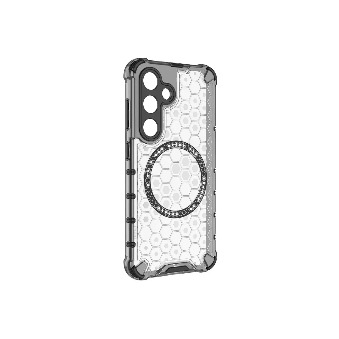 Galaxy S25 Plus - Husa Samsung S25 Plus HoneyComb Magnet MagCase, AntiDrop Alb