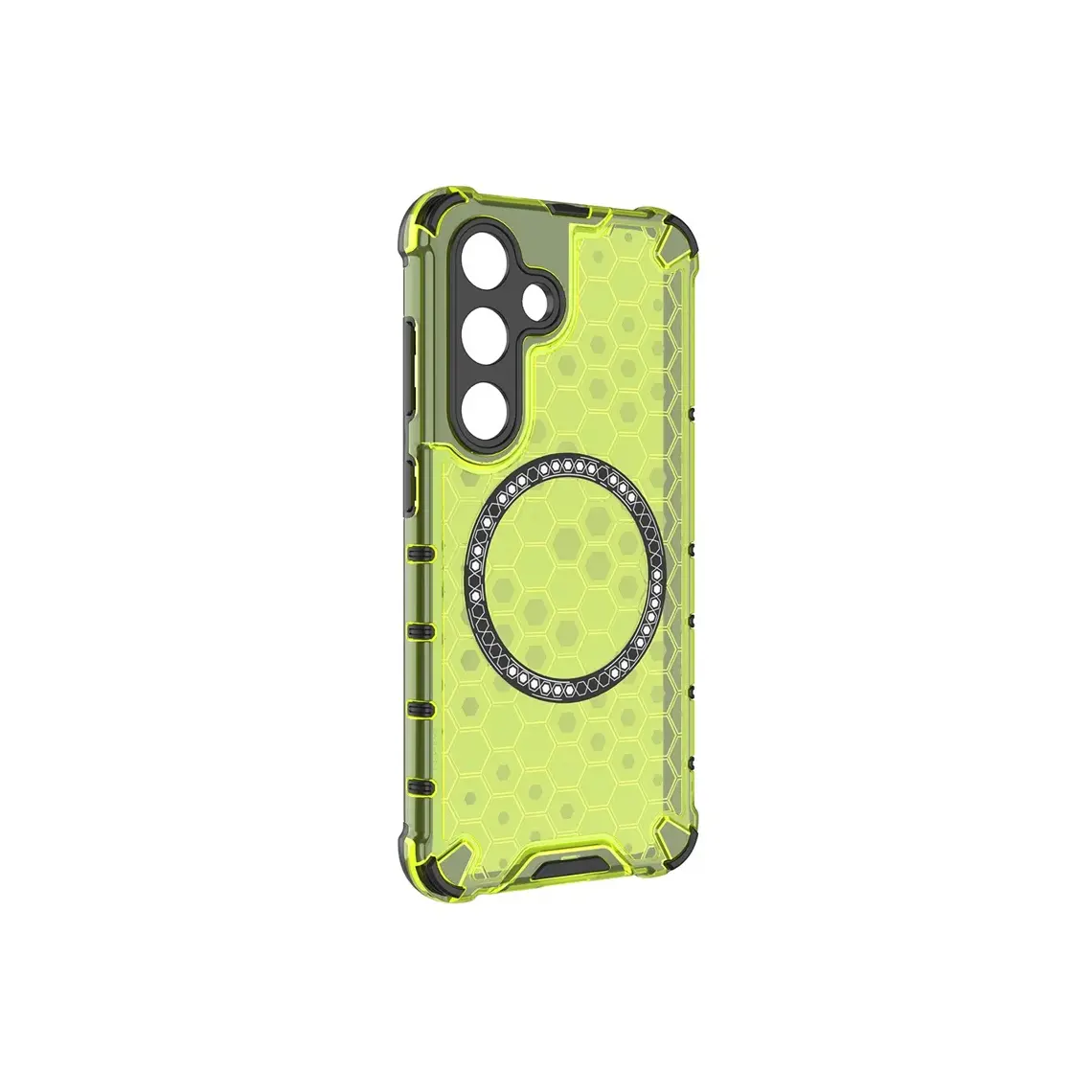 Galaxy S25 Plus - Husa Samsung S25 Plus HoneyComb Magnet MagCase, AntiDrop Verde