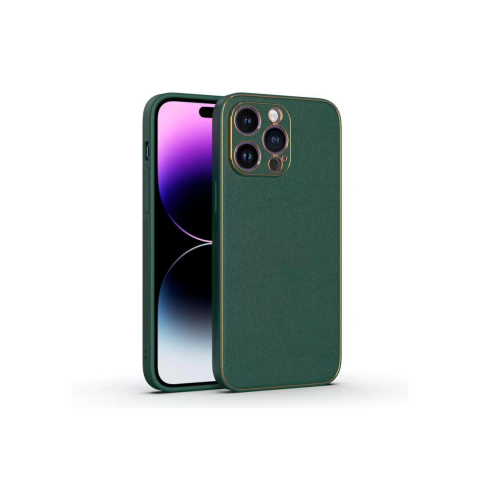 iPhone 14 Pro Max - Husa Yolo, iPhone 14 Pro Max, Eco » Leather, TPU Edge | Green