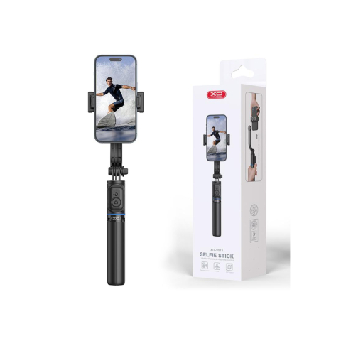 Selfie stick/Trepiede - Selfie stick, 106cm, trepied, BT – XO SS13 (Black)