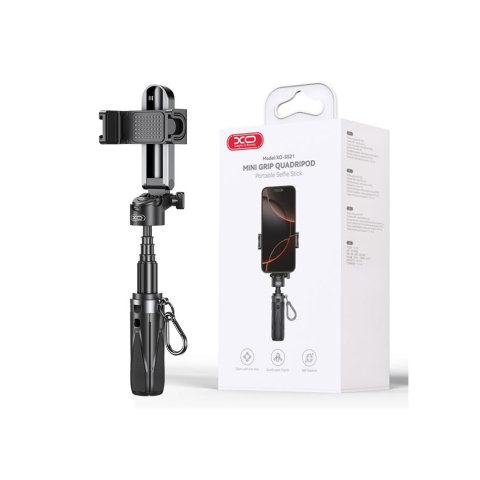 Selfie stick/Trepiede - Selfie stick cu urmărire facială AI – XO SS21 (Black)