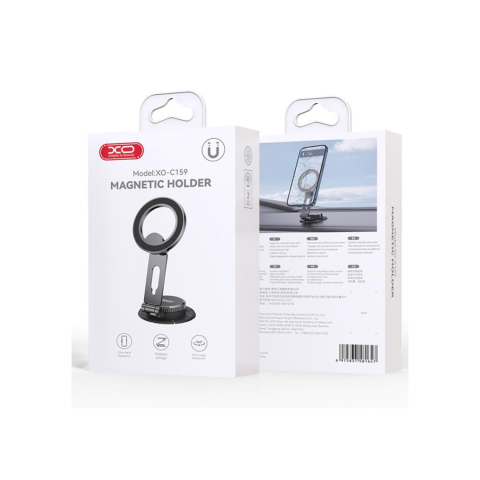 Suporturi Auto - Suport Auto, DashBoard, cu Adeziv, MagRing, FlipStick, GRAY – XO C159