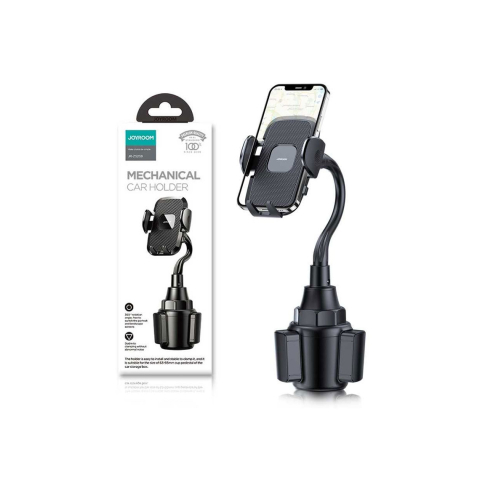 Suporturi Auto - Suport Auto, cu cleme laterale, montaj Cup Holder, MultiAngle, brat flexibil, Black – Joyroom JR-ZS259