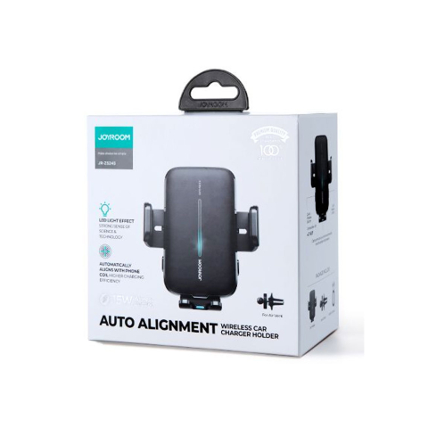 Suporturi Auto - Suport Auto cu incarcare Wireless, 15W, cu cleme, montaj Ventilatie, AutoSensor, Black – Joyroom ZS245