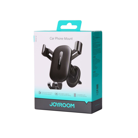 Suport telefoane - Suport Auto, montaj Ventilatie, cleme laterale, Steel PullClip, Black – Joyroom JR-ZS392