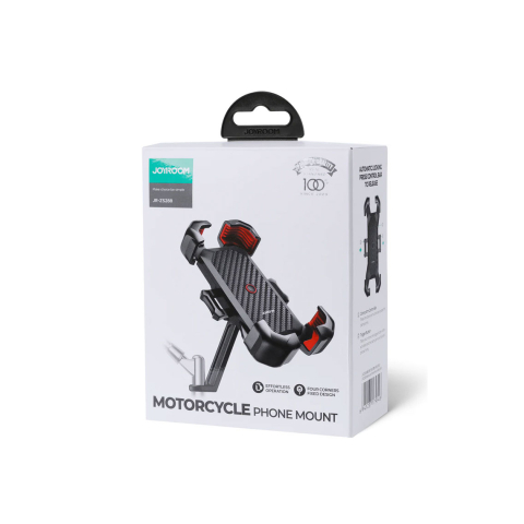 Suport Moto/Bike - Suport Moto/Bike, cu cleme laterale, fixare dubla, montaj Oglindă, Rotire 360°, Secure Lock, Black – Joyroom JR-ZS288