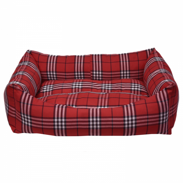 4Dog deluxe culcus danish M 62x44xH22 rosu [1]