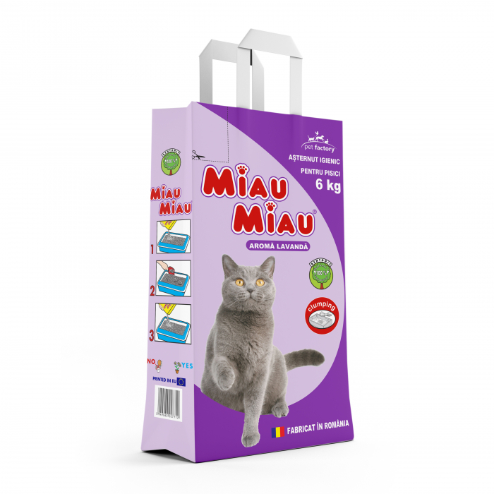 Asternut igienic Miau Miau lavanda 6kg [1]