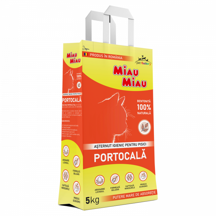 Asternut igienic Miau Miau portocala 5kg [1]