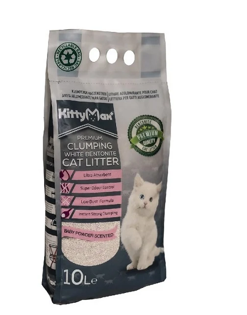 Asternut Igienic Premium KittyMax Baby Powder pentru Pisici 10l [1]