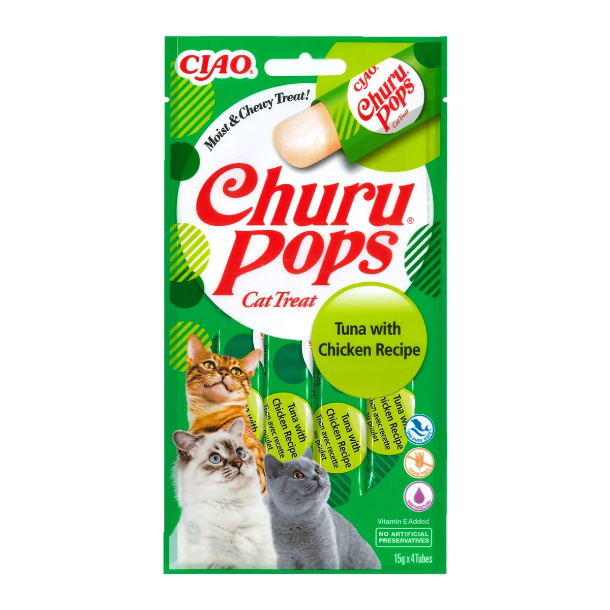 Churu Pops Recompensa Suculenta cu Pui si Ton 4x15g [1]