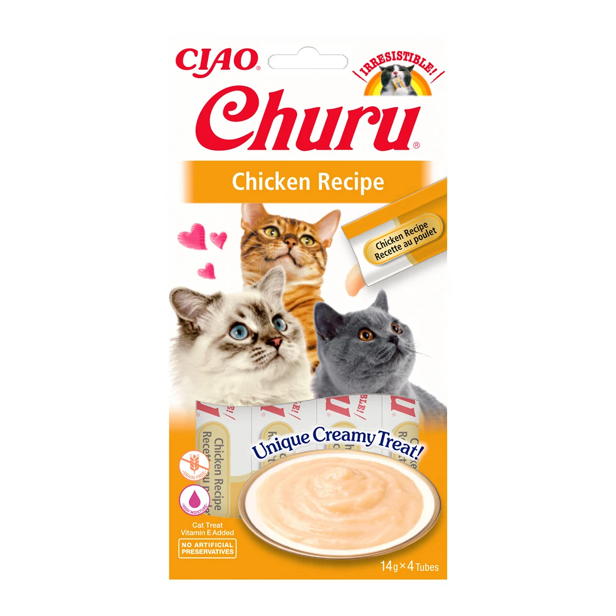 Churu Recompensa Cremoasa cu Pui 4x14g [1]