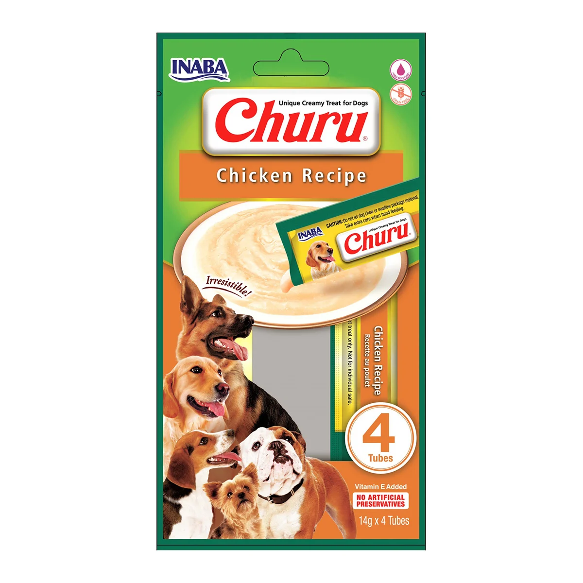 Churu Recompense Cremoase pentru caini cu Pui 4x14g [1]