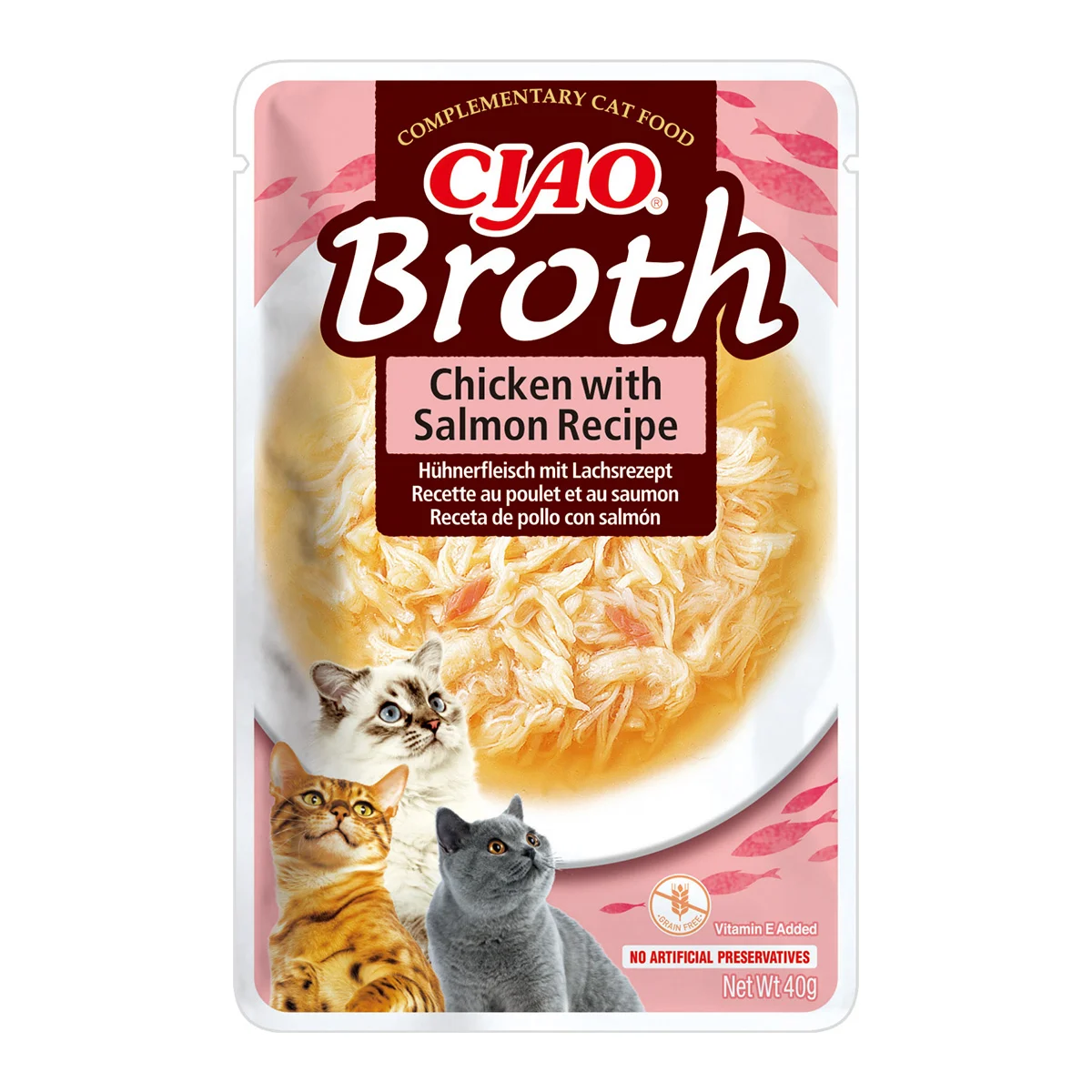 Ciao Churu Broth pentru Pisici cu Pui si Somon 40g [1]