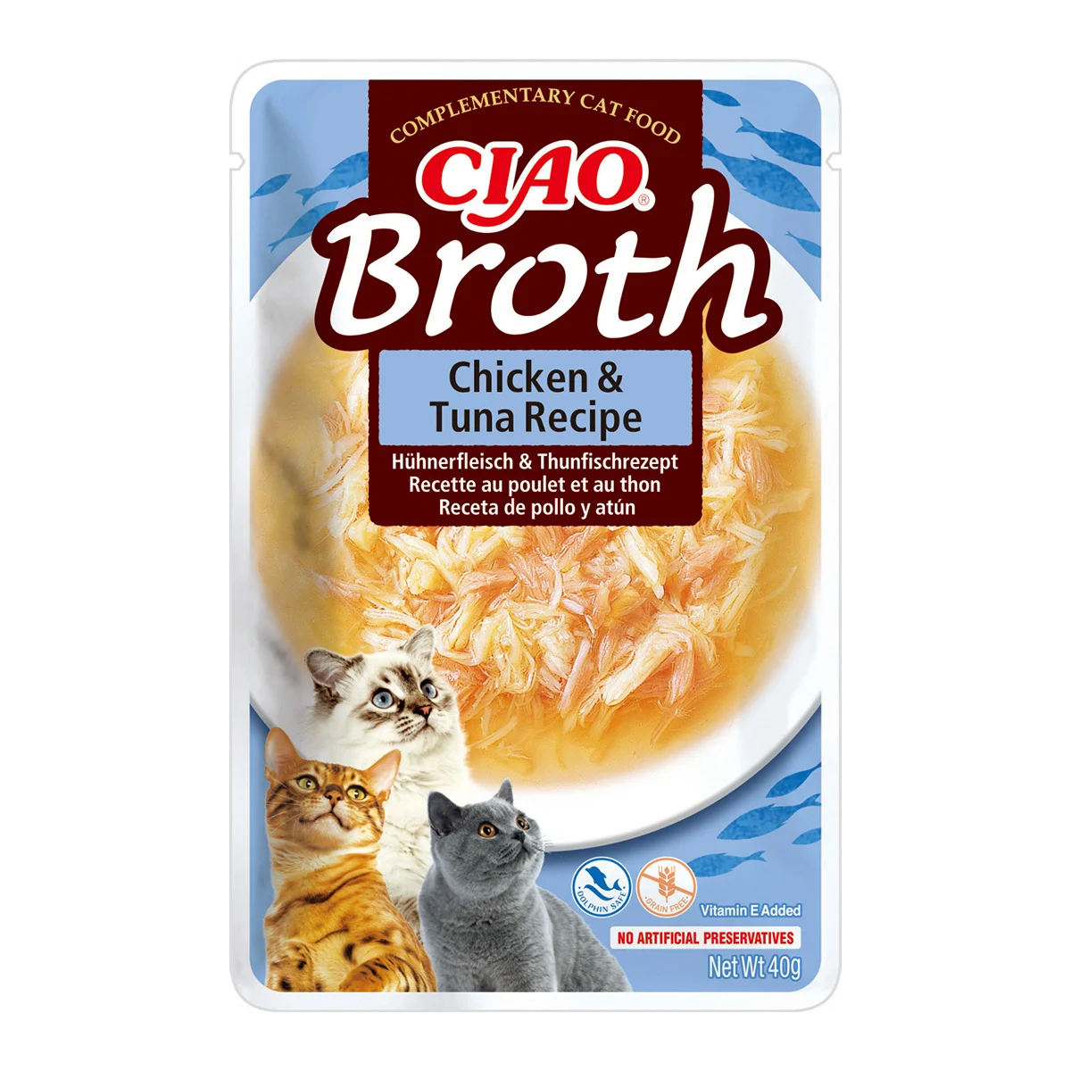Ciao Churu Broth pentru Pisici cu Pui si Ton 40g [1]