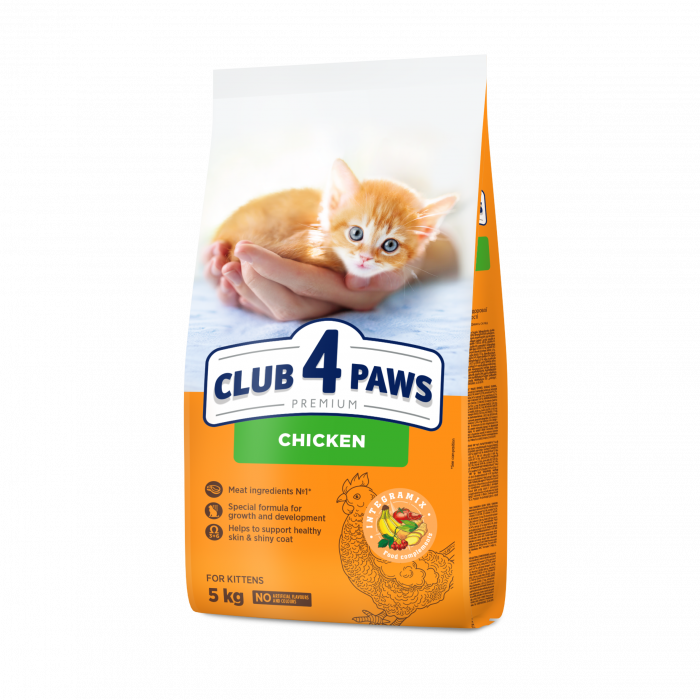 CLUB 4 PAWS Premium Kitten, Pui, hrana uscata pisoi, 5kg [1]