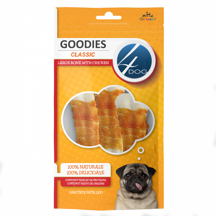 Goodies classic large bone with chicken 120g [1]