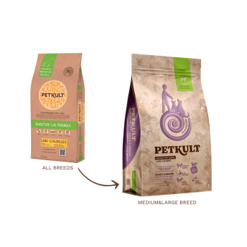 Hrana uscata pentru caini Petkult Sensitive Low Calories Adult Senior Talie Medium&Large Miel si orez 12 kg [1]