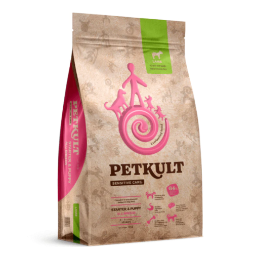 Hrana uscata pentru catei Petkult Sensitive Starter & Puppy Miel si Orez 12kg [1]