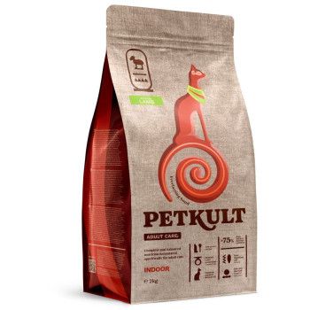 Hrana uscata Petkult Adult Care Indoor pentru pisici cu continut ridicat de Miel 2kg [1]