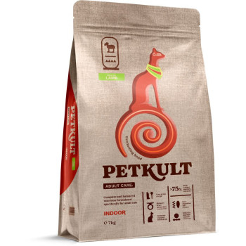 Hrana uscata Petkult Adult Care Indoor pentru pisici cu continut ridicat de Miel 7kg [1]