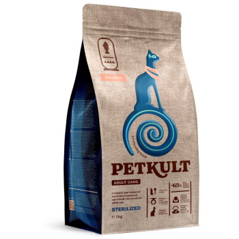 Hrana uscata Petkult Adult Care Sterilized pentru pisici cu continut ridicat de Somon 2kg [1]
