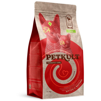 Hrana uscata Petkult Probiotic Care Kitten & Mother Fresh pentru pisici, cu Miel proaspăt 2kg [1]