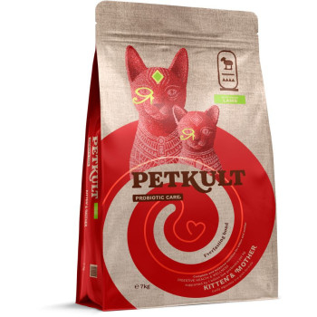 Hrana uscata Petkult Probiotic Care Kitten & Mother Fresh pentru pisici, cu Miel proaspăt 7kg [1]