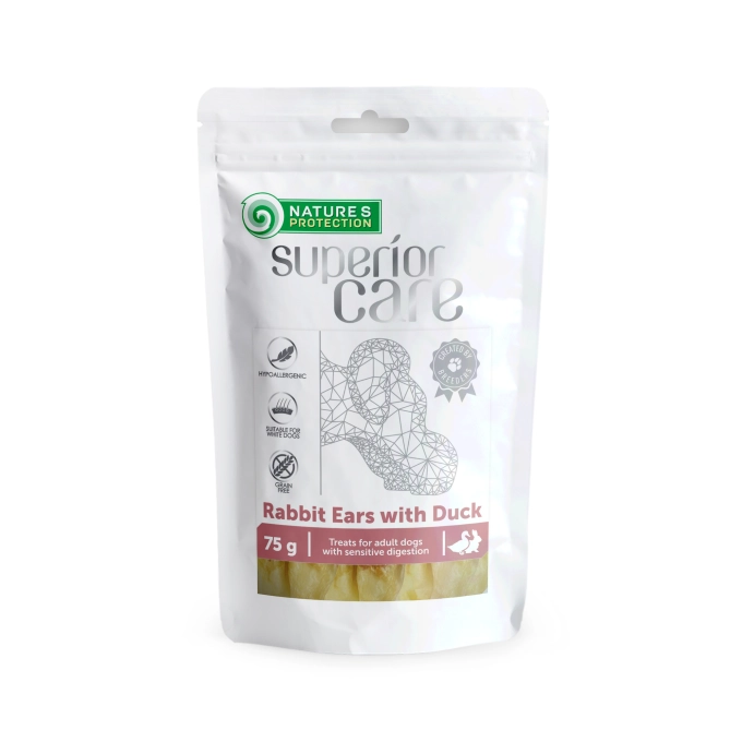 Natures Protection SC Snacks Rabbit Ears with Duck 75g [1]
