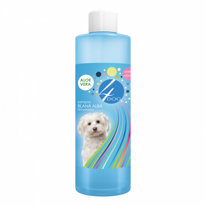 Sampon Caini 4DOG blana alba 500ml [1]