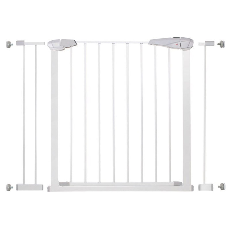 Mobila - Poarta de siguranta Safety Gate pentru scari, ajustabila 97-106 cm, din otel, alba