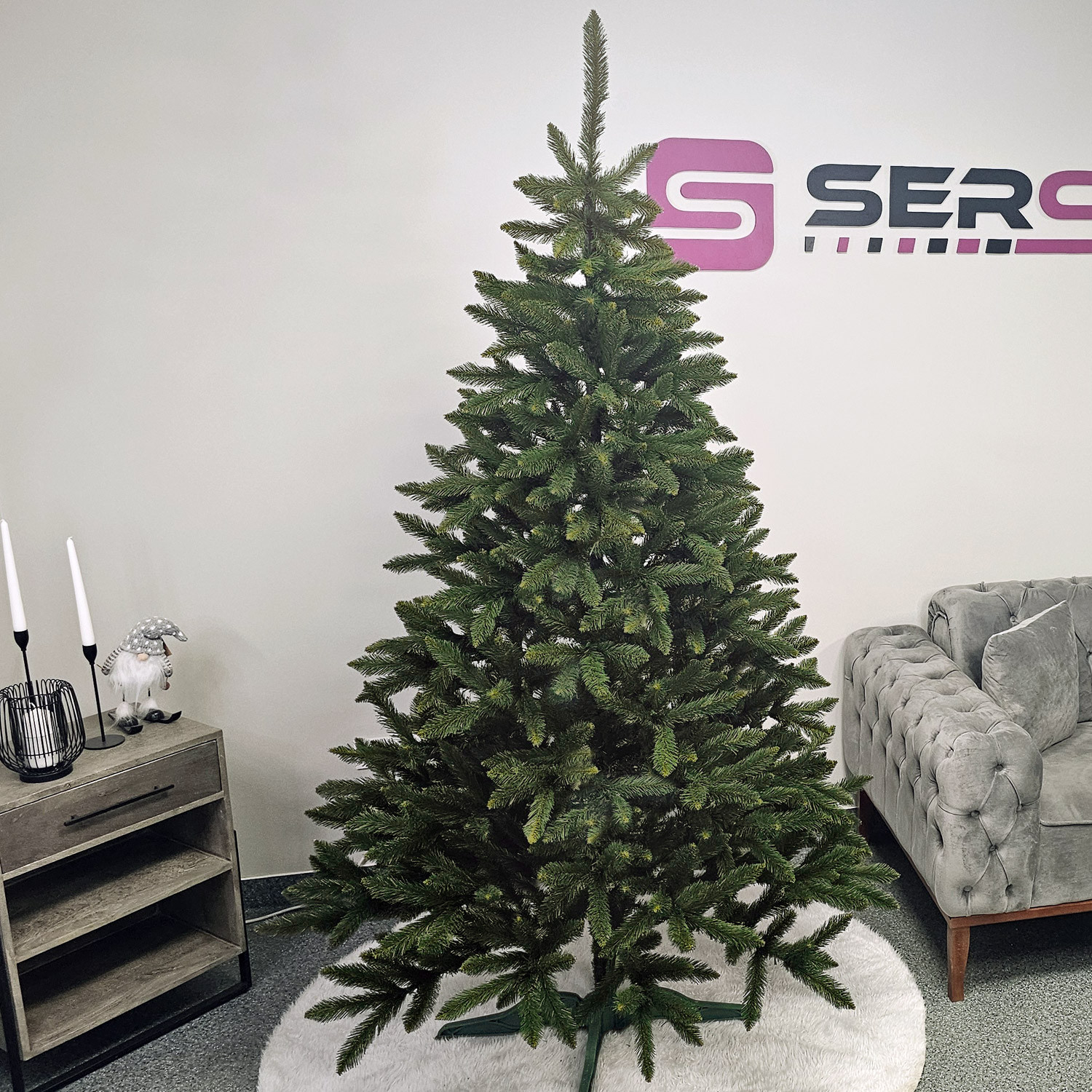 Brazi artificiali - Brad artificial Christmas Deluxe by Sersimo, Victoria verde, 2D, 200cm