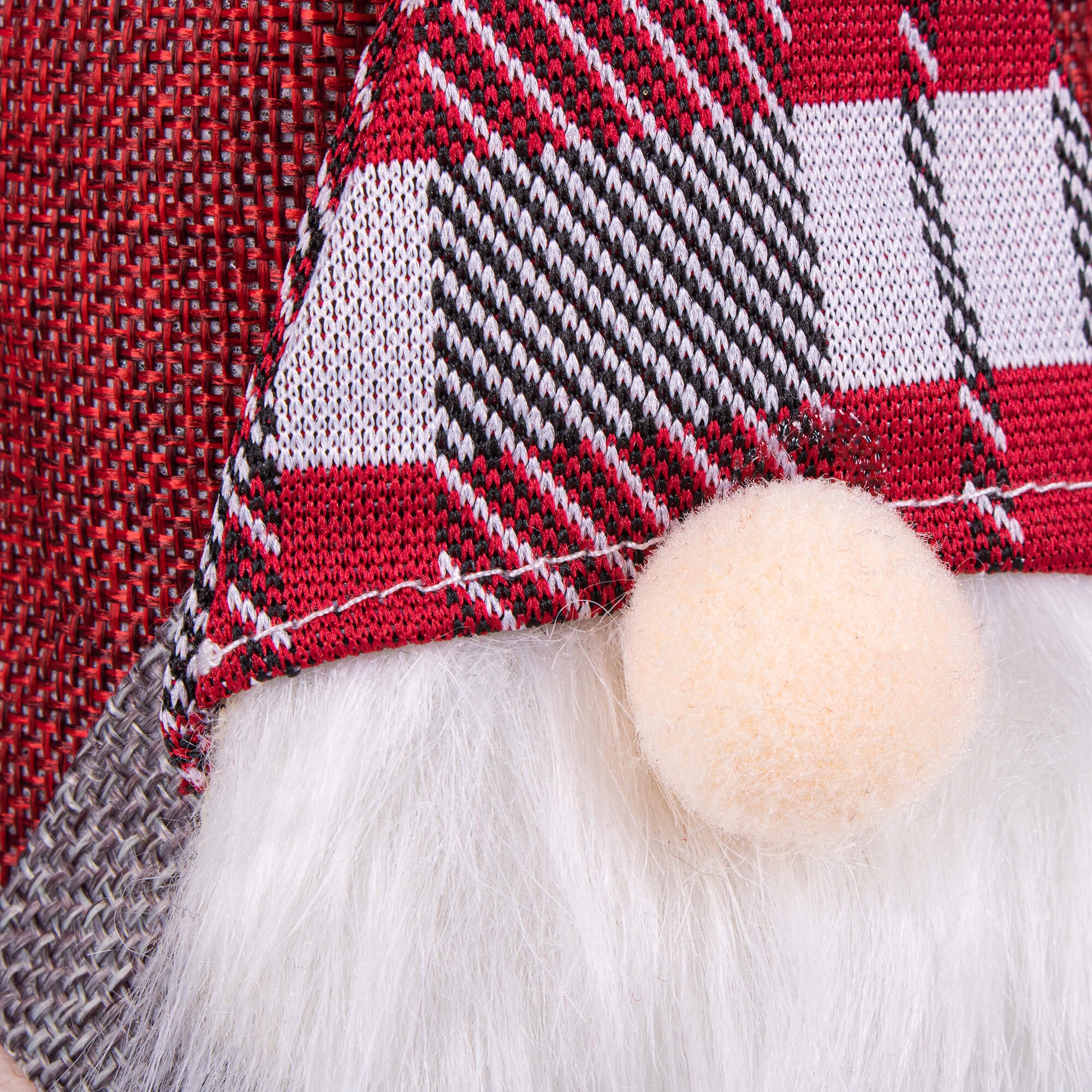 (DL) Decoratiune Craciun, husa model gnom pentru sticle, 29cm, rosu [6]