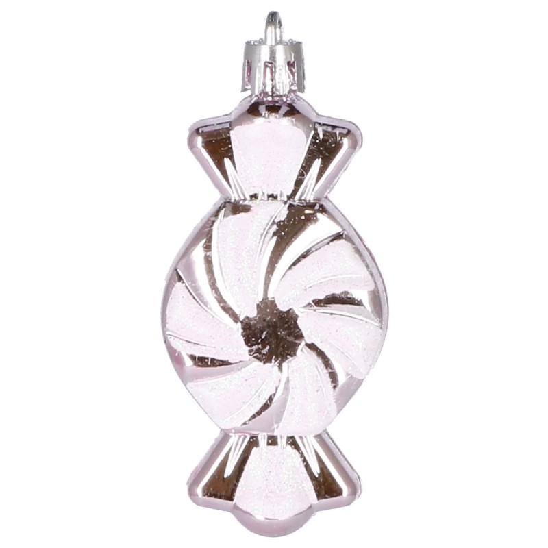 Set globuri si decoratiuni de Craciun, 77 piese, diverse dimensiuni, roz [10]